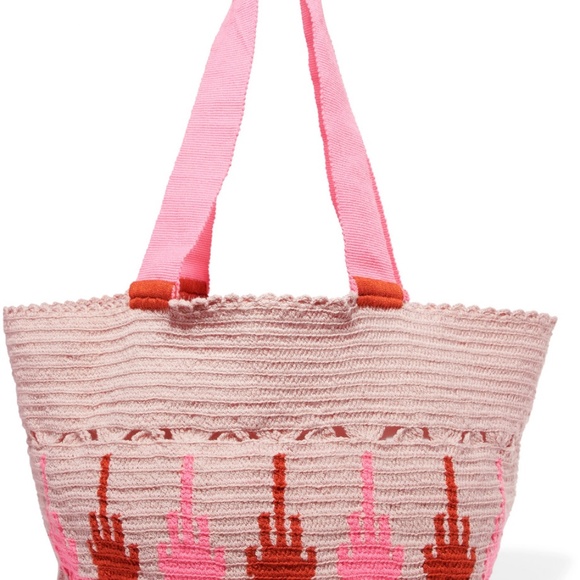 Sofie Anderson Handbags - $500 NWOT SOPHIE ANDERSON Hoyas Woven Crochet Tote Bag Beach Shopping Hobo Large